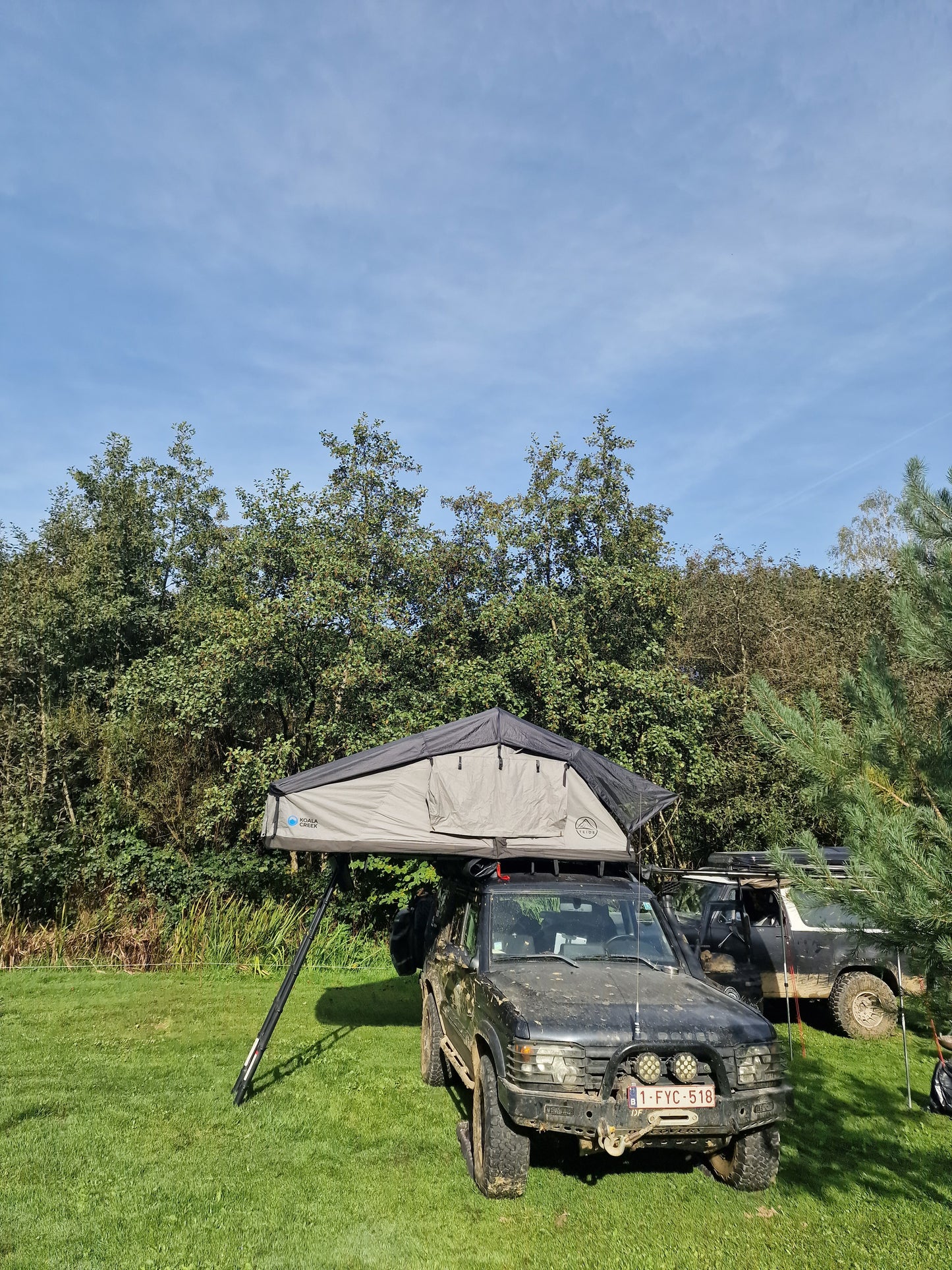 KOALA CREEK Daktent TEIDE 160-V2 Overlander donkergrijs - overdekte instap