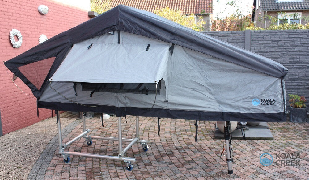 KOALA CREEK Daktent TEIDE 160-V2 Overlander donkergrijs - overdekte instap