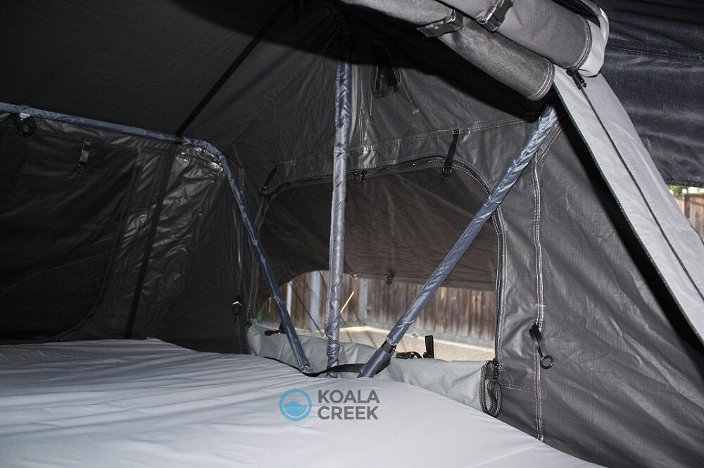 KOALA CREEK Daktent TEIDE 160-V2 Overlander donkergrijs - overdekte instap