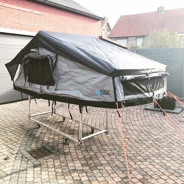 KOALA CREEK Daktent TEIDE 160-V2 Overlander donkergrijs - overdekte instap