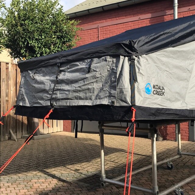 KOALA CREEK Daktent TEIDE 160-V2 Overlander donkergrijs - overdekte instap