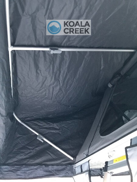 KOALA CREEK Daktent TEIDE 190 donkergrijs - overdekte instap