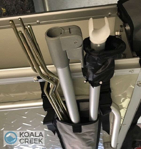 KOALA CREEK Daktent TEIDE 190 donkergrijs - overdekte instap
