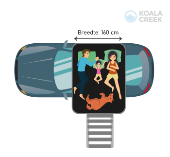 KOALA CREEK Daktent TEIDE 160V2 donkergrijs - overdekte instap